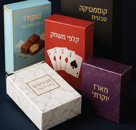 דוגמה לקופסה קשיחה ממותגת של דפוס יוסי